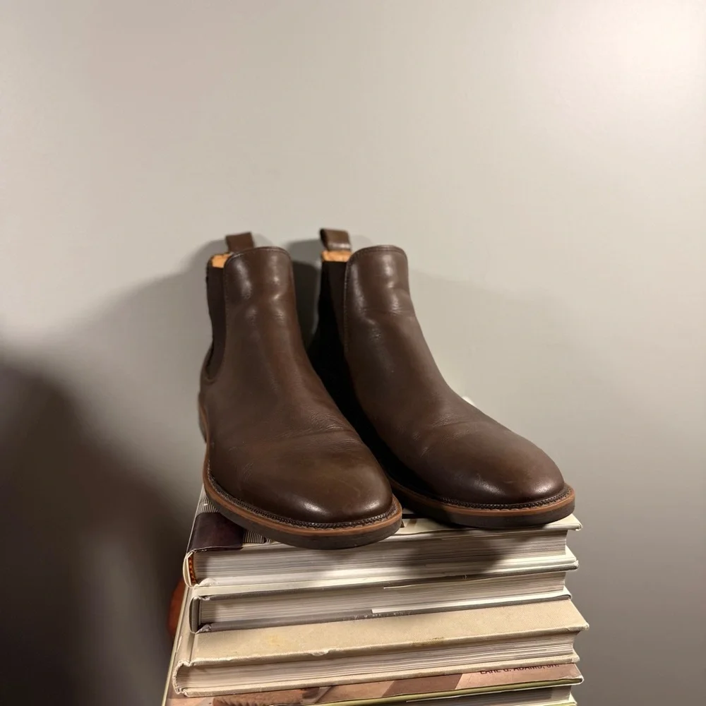 Black Brown Black Crown 1826 Dark Brown Leather Men’s Ankle Boots